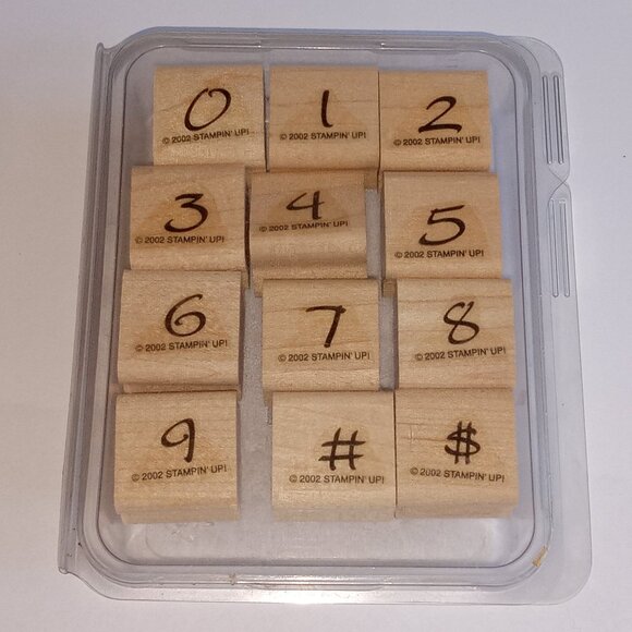 2002 Stampin' Up! Numbers Wooden Stamps - Picture 7 of 8